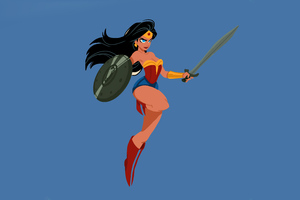 Wonderwoman Minimal 5k Wallpaper