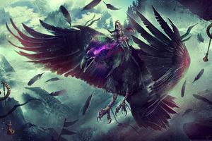 World Of Warcraft Raven Fantasy 4k (3840x2400) Resolution Wallpaper