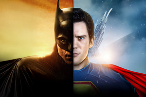 Worlds Collide Batman X Superman (1024x768) Resolution Wallpaper