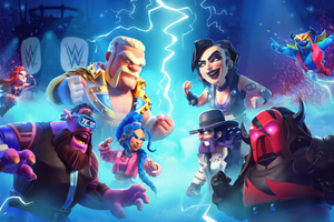 Wwe X Clash Of Clans (2880x1800) Resolution Wallpaper