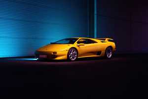 Yellow Lamborghini Diablo Wallpaper