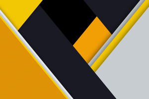 Yellow Material Design Abstract 8k (1600x1200) Resolution Wallpaper