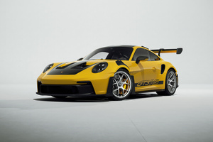 Yellow Porsche Gt3rs Weissach 2025 (1400x900) Resolution Wallpaper