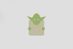Yoda Star Wars Minimal Doddle 5k (2560x1080) Resolution Wallpaper