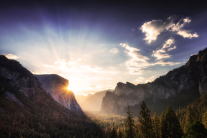 Yosemite Sunrise From Tunnel View 5k