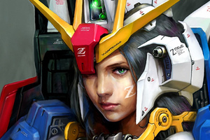Z Gundam Girl (1280x720) Resolution Wallpaper