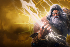 Zeus In Smite 2 (320x240) Resolution Wallpaper