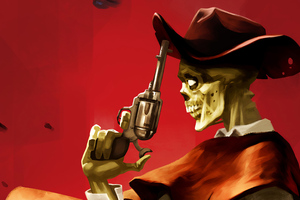Zombie Comboy (3840x2160) Resolution Wallpaper