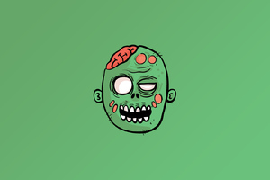 Zombie Minimalist (1600x900) Resolution Wallpaper