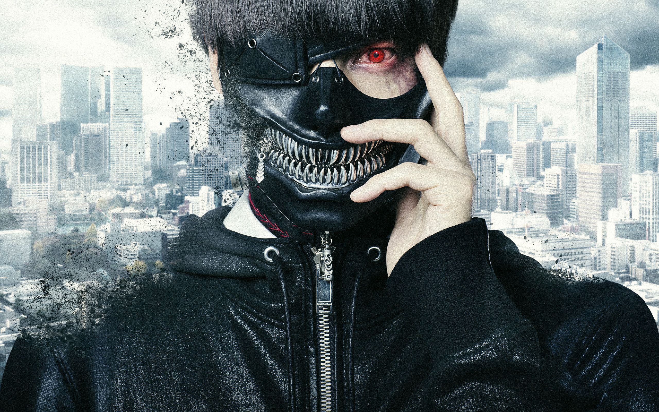 Download wallpaper 3840x2160 tokyo ghoul, artwork, ken kaneki