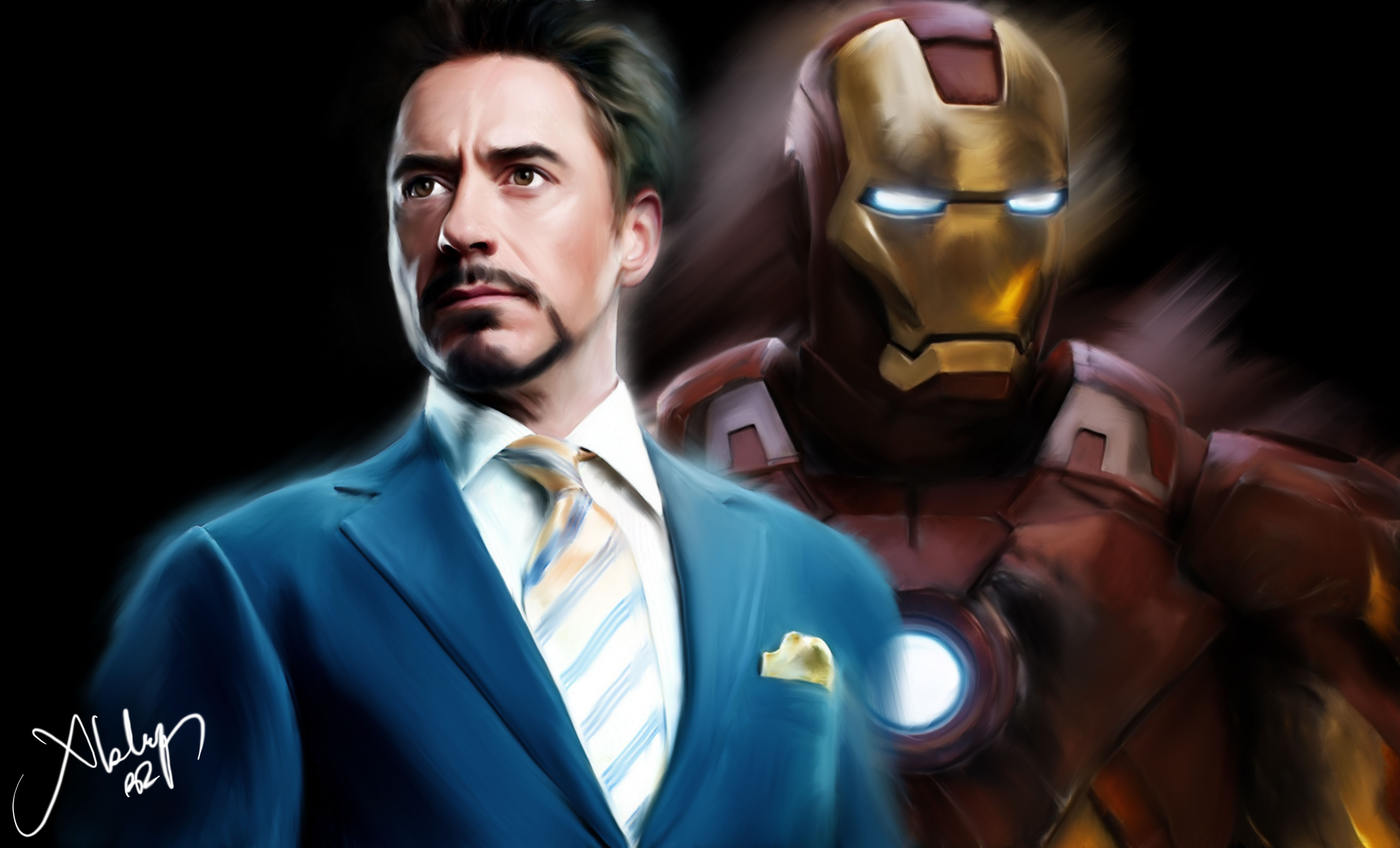1280x1024 Tony Stark As Iron Man Portrait Artwork 5k 1280x1024 Resolution HD  4k Wallpapers, Images, Backgrounds, Photos and Pictures