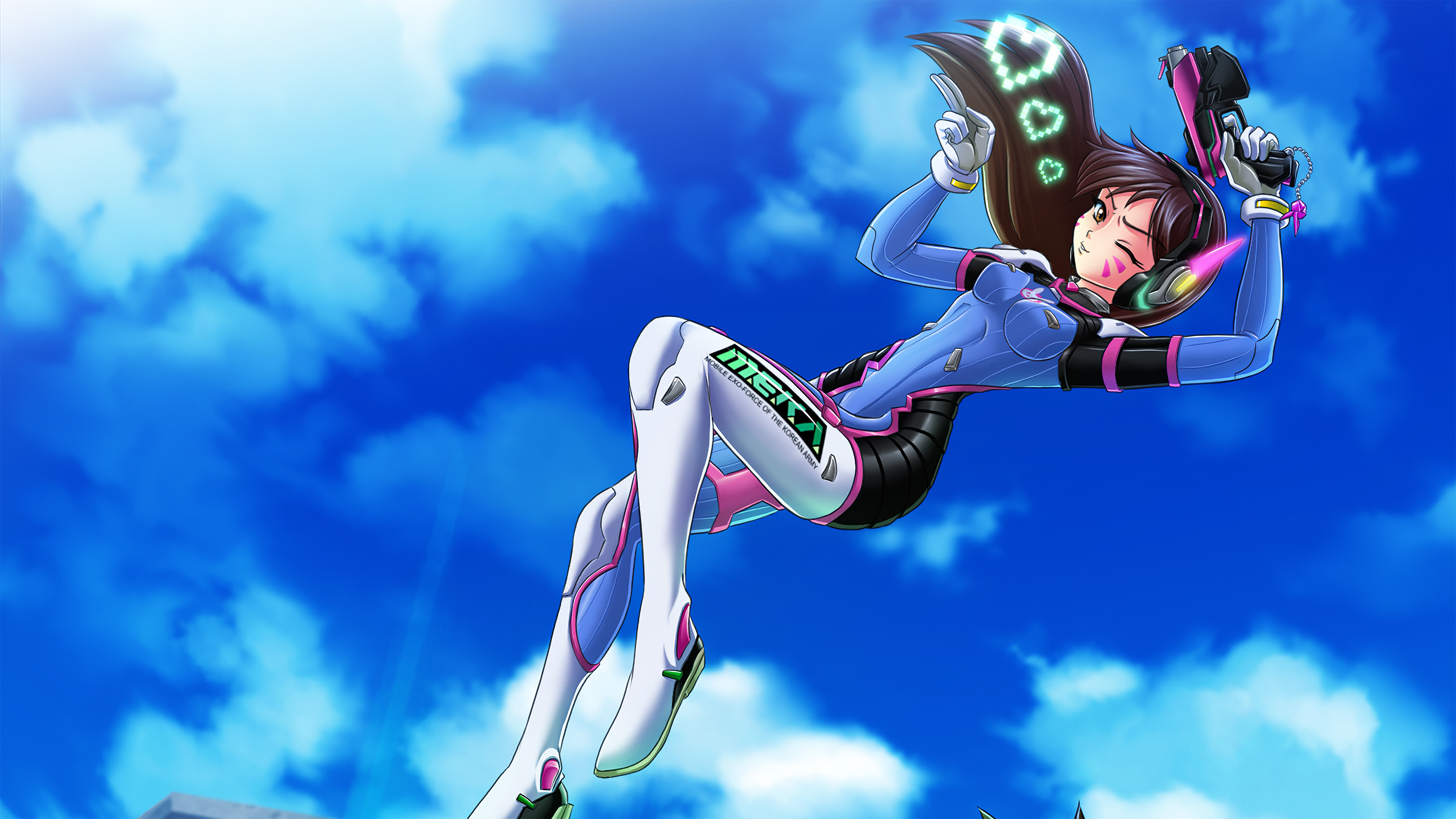 Wallpaper tracer and d.va, art, overwatch desktop wallpaper, hd image,  picture, background, dd8eb3