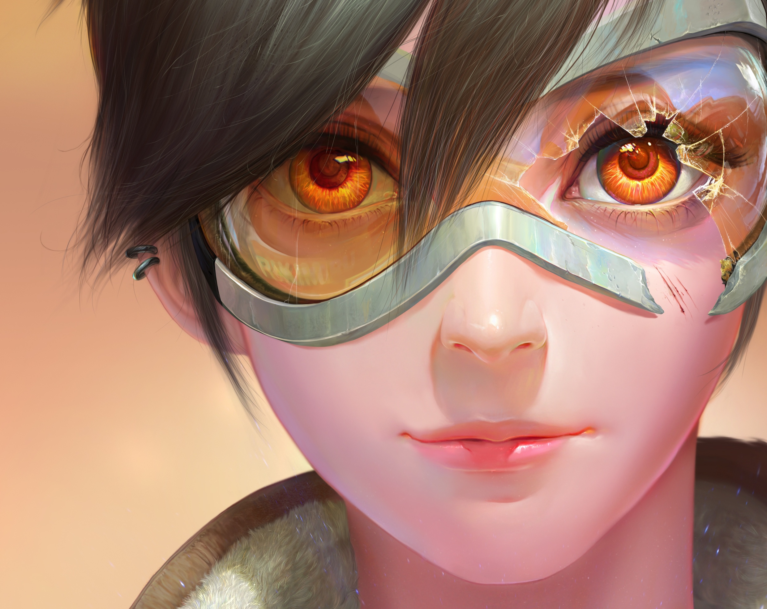 Tracer, overwatch, game, art, 720x1280 wallpaper