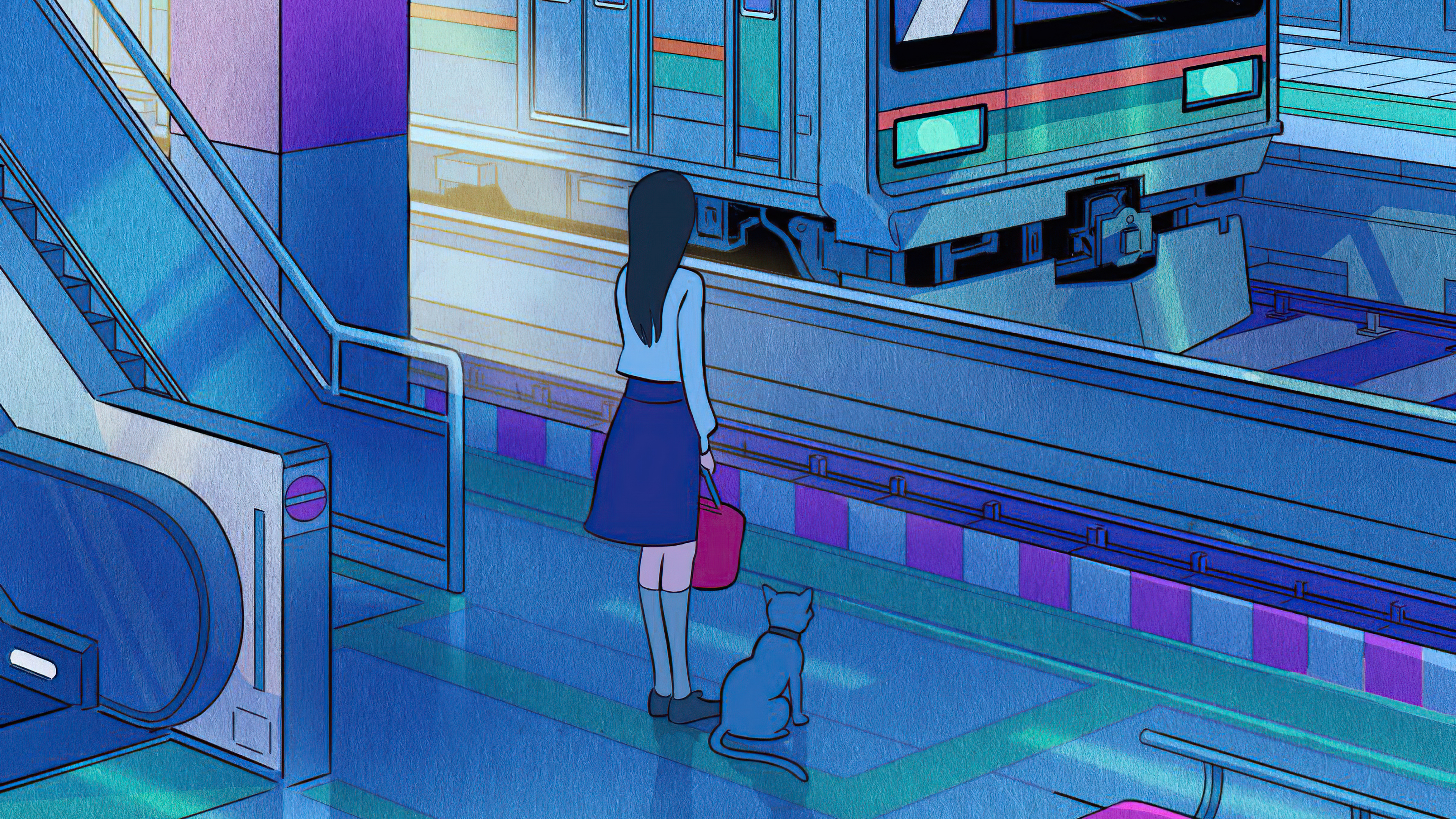 anime subway station