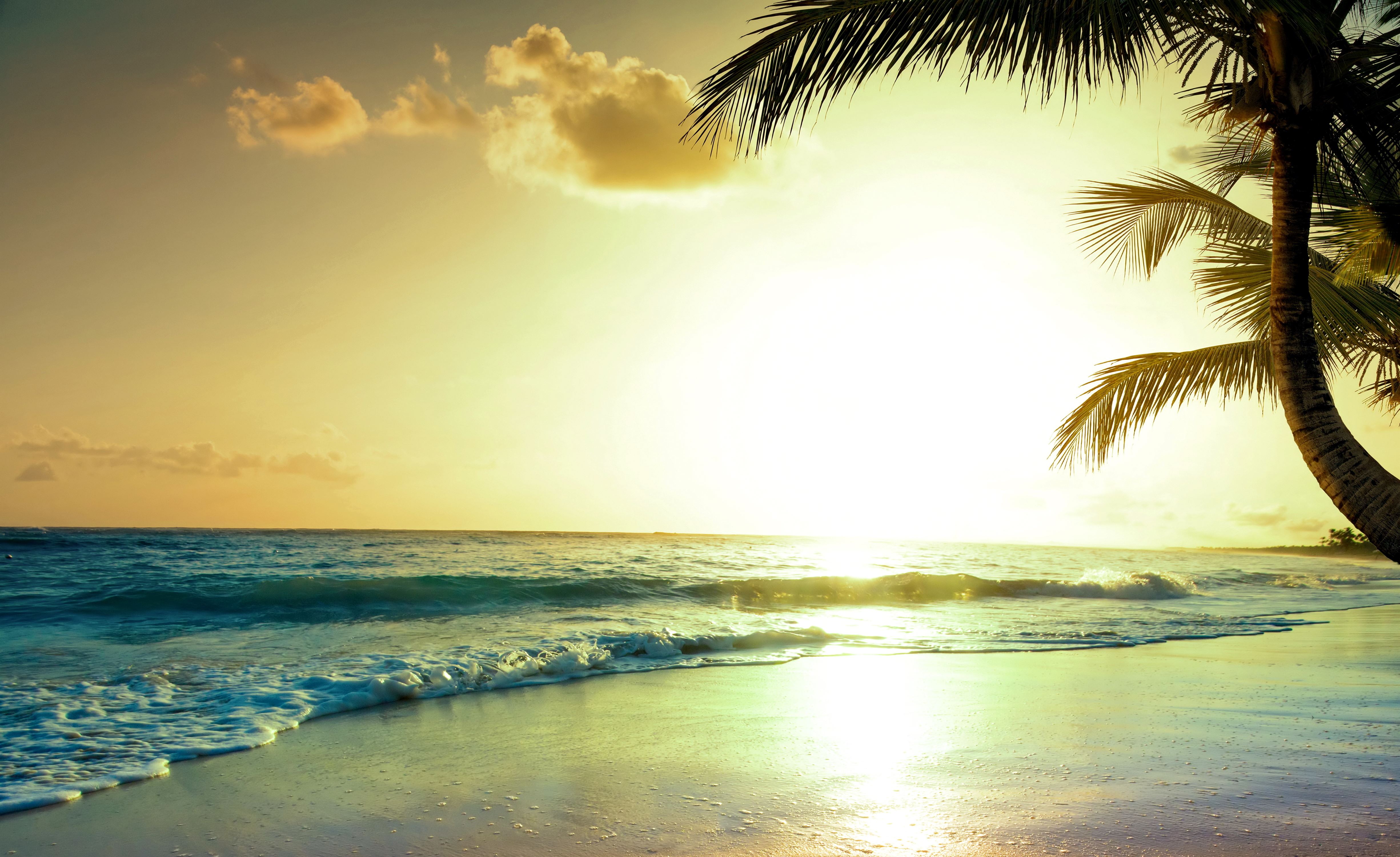 2880x1800 Tropical Beach Sunset 4k Macbook Pro Retina ,HD 4k Wallpapers