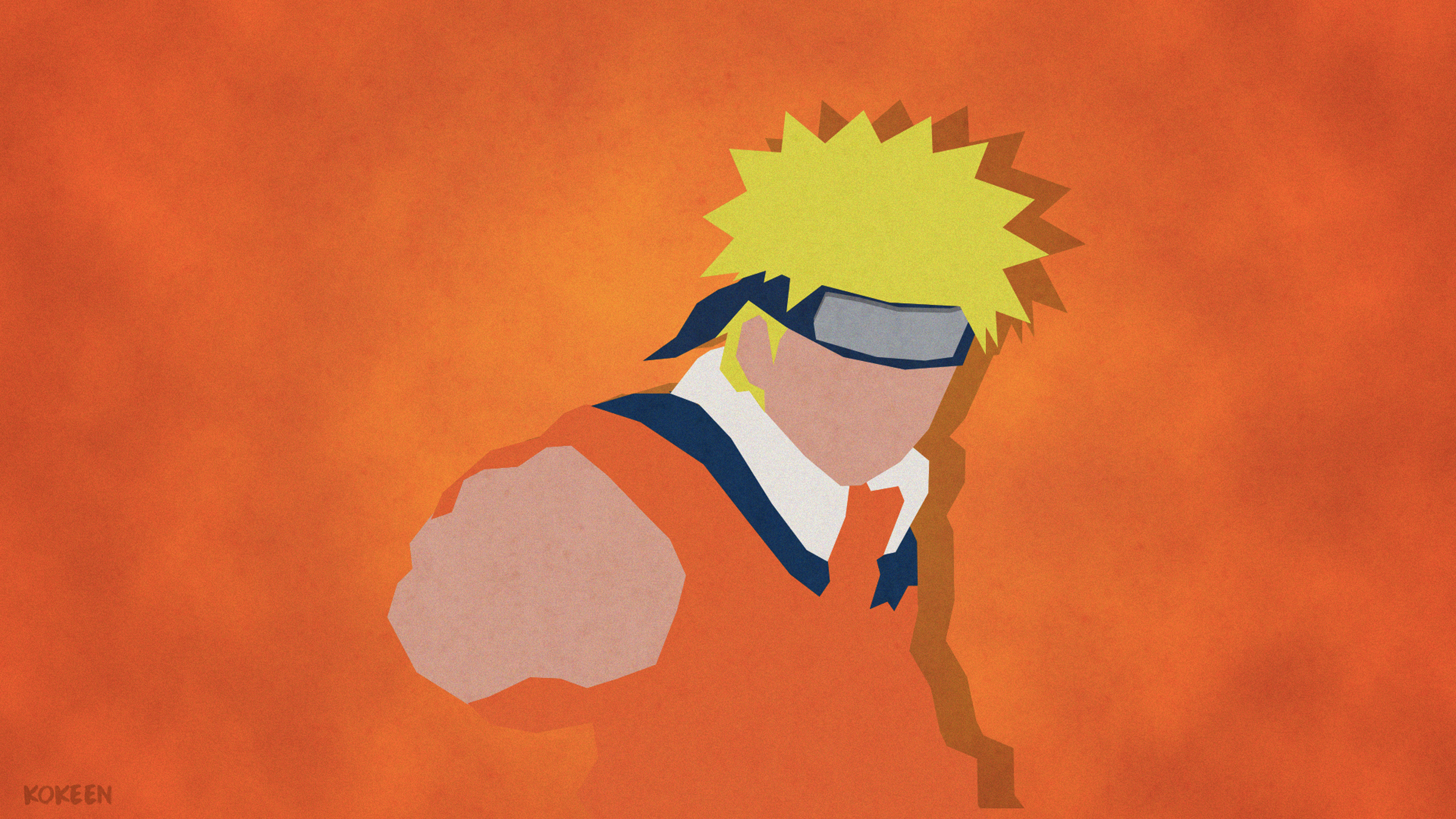 Uzumaki Naruto Shippuuden Minimalism 4k, HD Anime, 4k Wallpapers