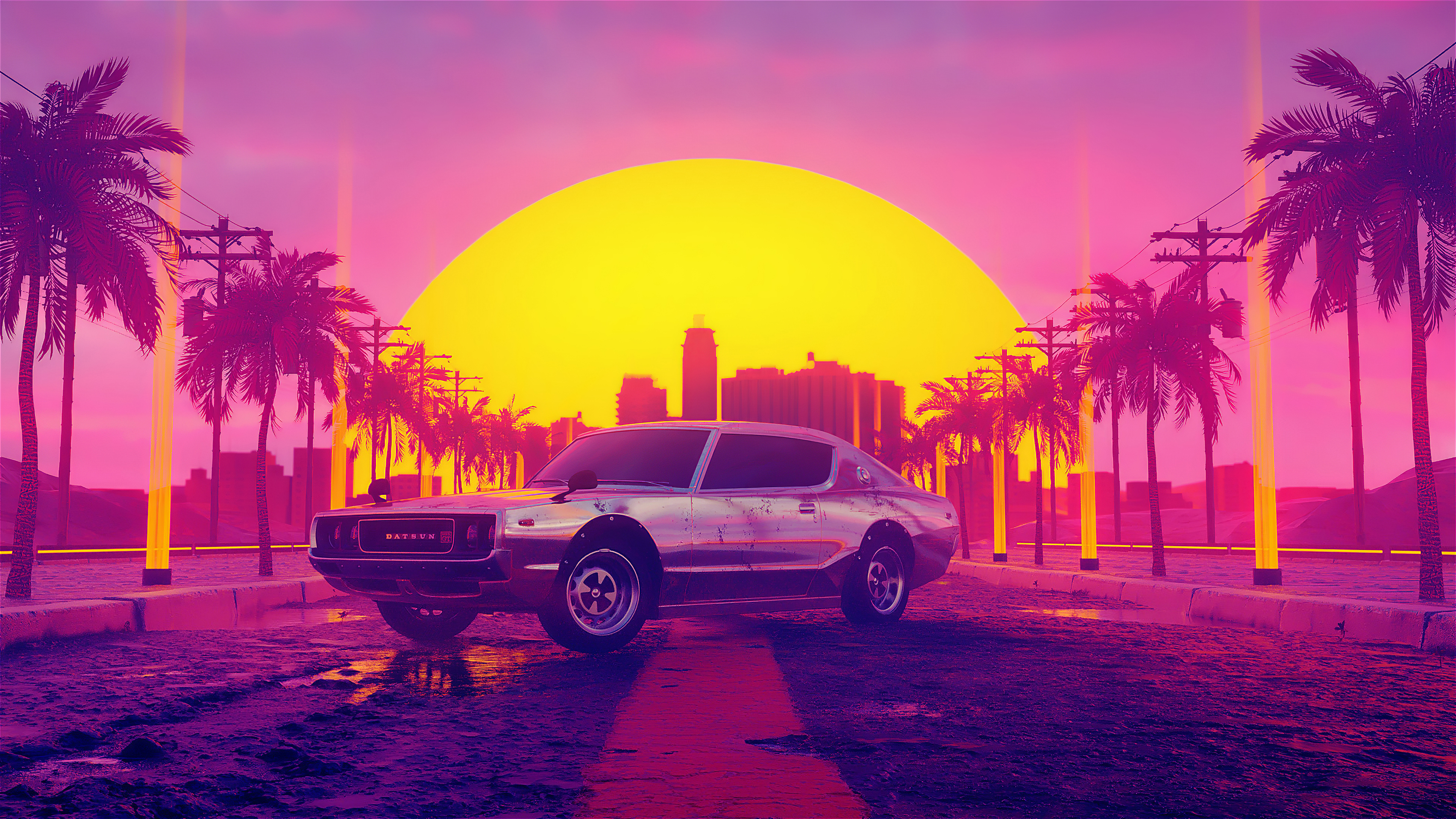 Vice City Morning Effect 4k, HD Artist, 4k Wallpapers, Images, Backgrounds,  Photos and Pictures
