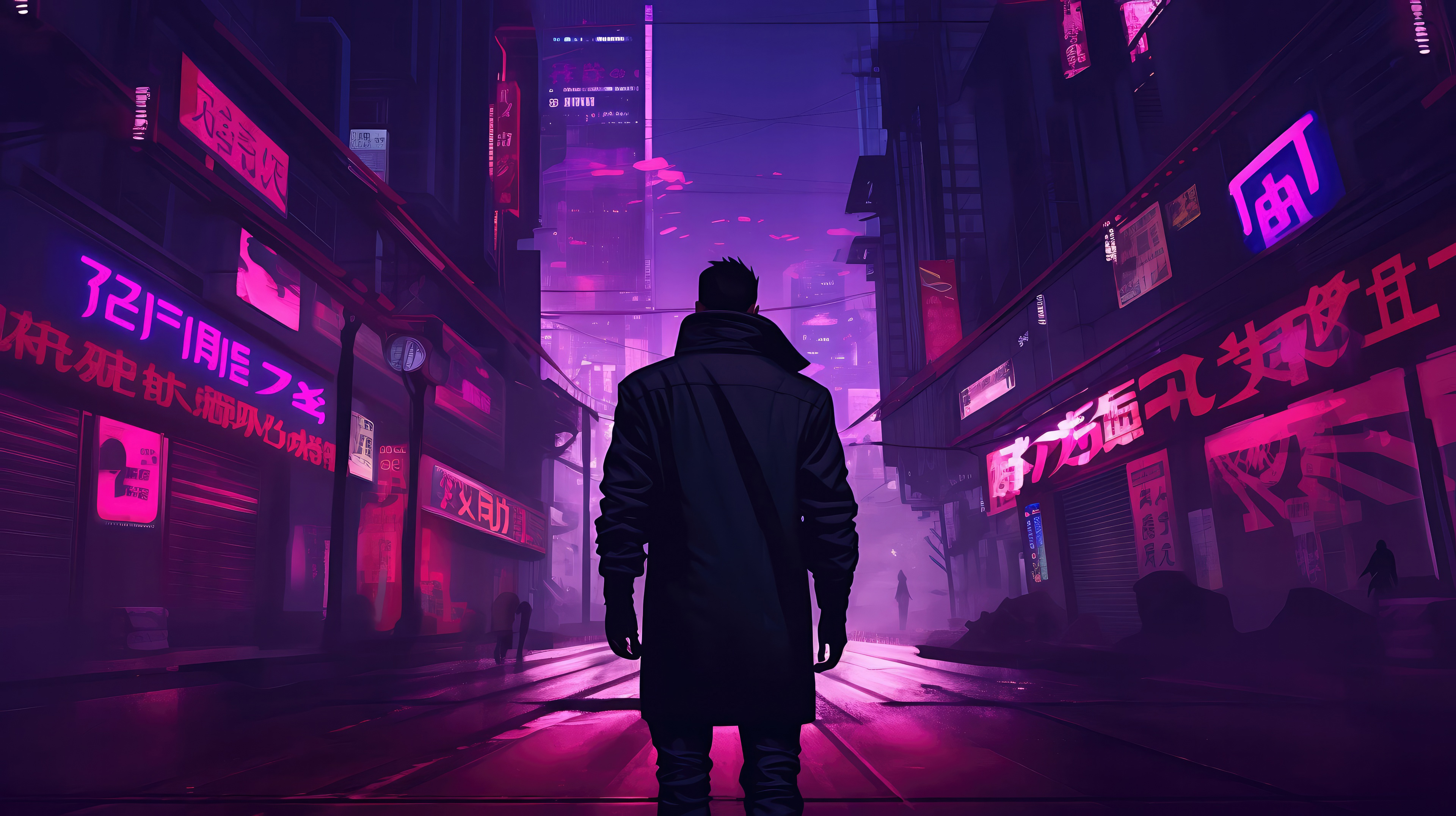 Wallpaper Cyberpunk, Amoled, Vaporwave, Cyberpunk 2077, Synthwave,  Background - Download Free Image