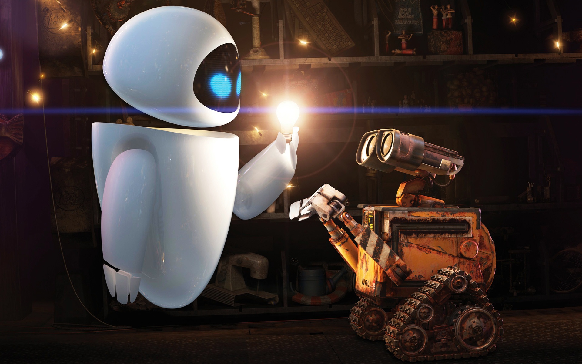 wall e and eva wallpaper