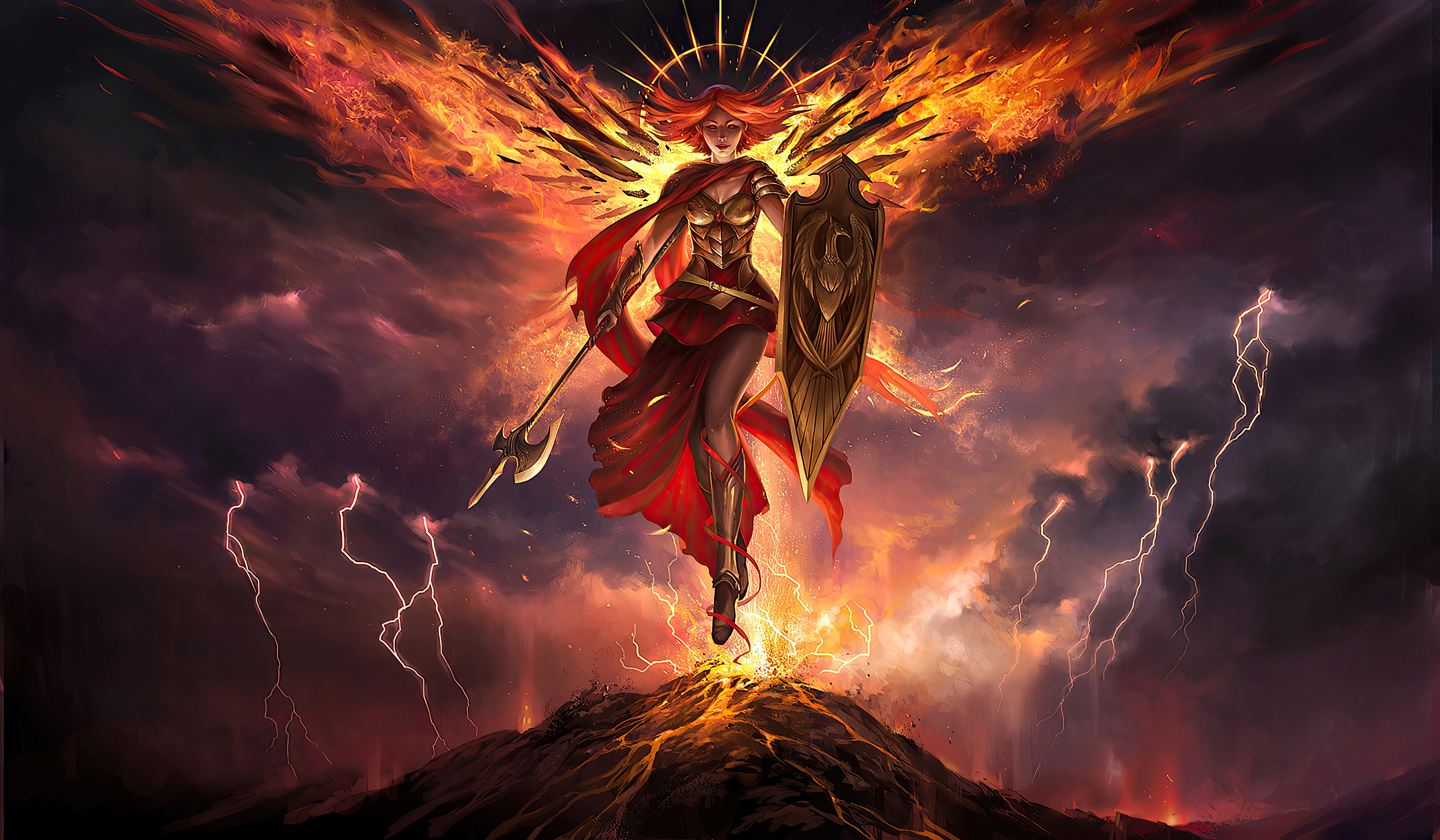 Fiery shield. Ангел легиона МТГ. Огненный маг МТГ. ГЕЛИОНА богиня огня.