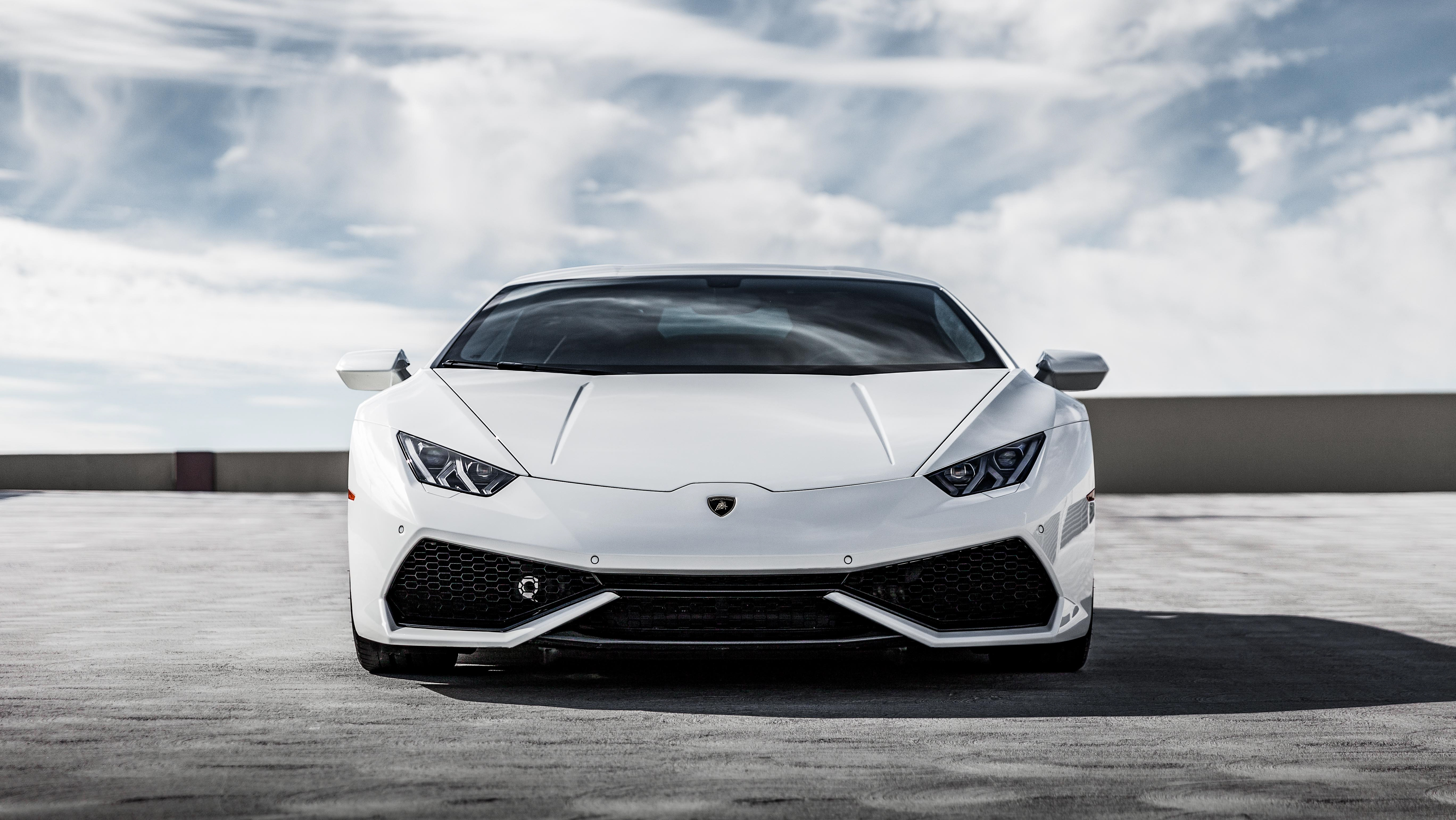 White Lamborghini Huracan 5k Front, HD Cars, 4k Wallpapers, Images