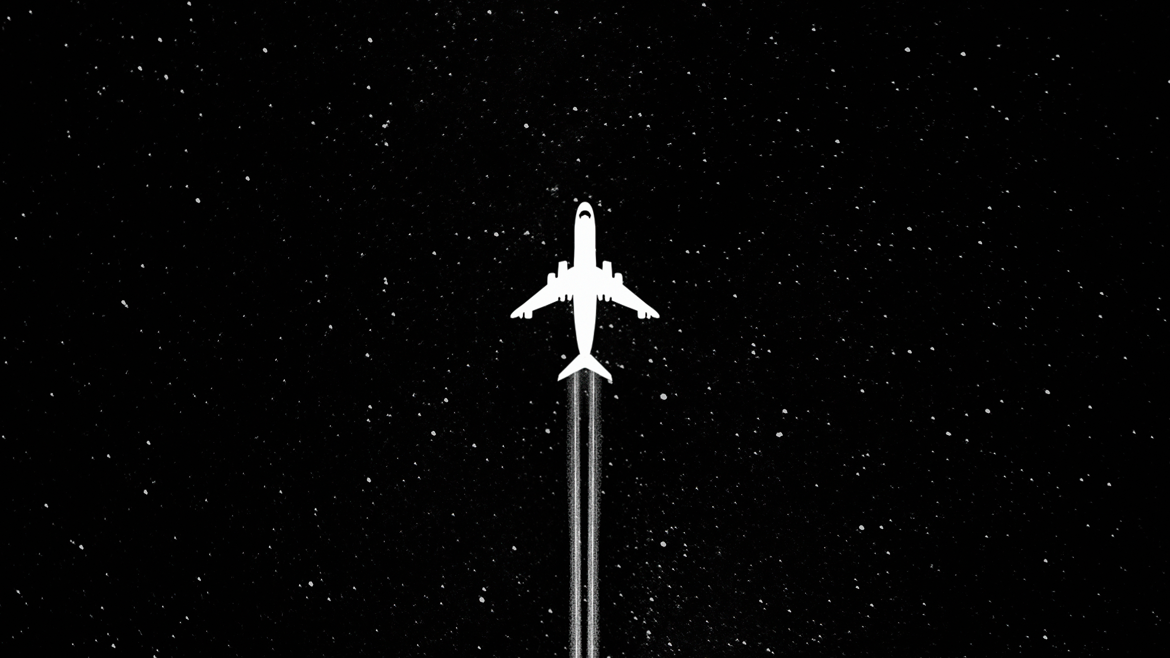 White Plane Dark Minimal 4k, HD Artist, 4k Wallpapers, Images, Backgrounds,  Photos and Pictures