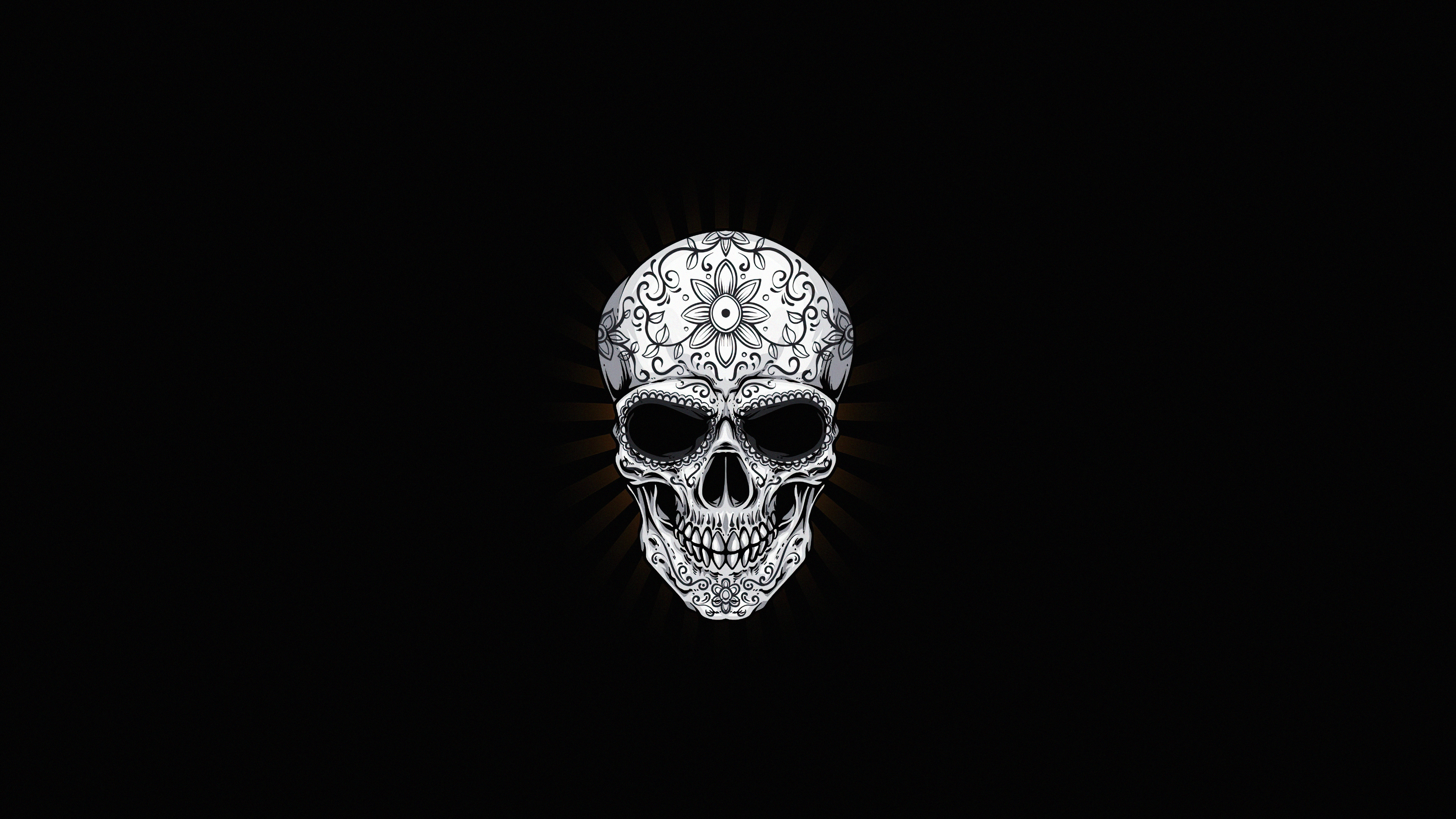 White Skull Dark 4k, HD Artist, 4k Wallpapers, Images, Backgrounds, Photos  and Pictures
