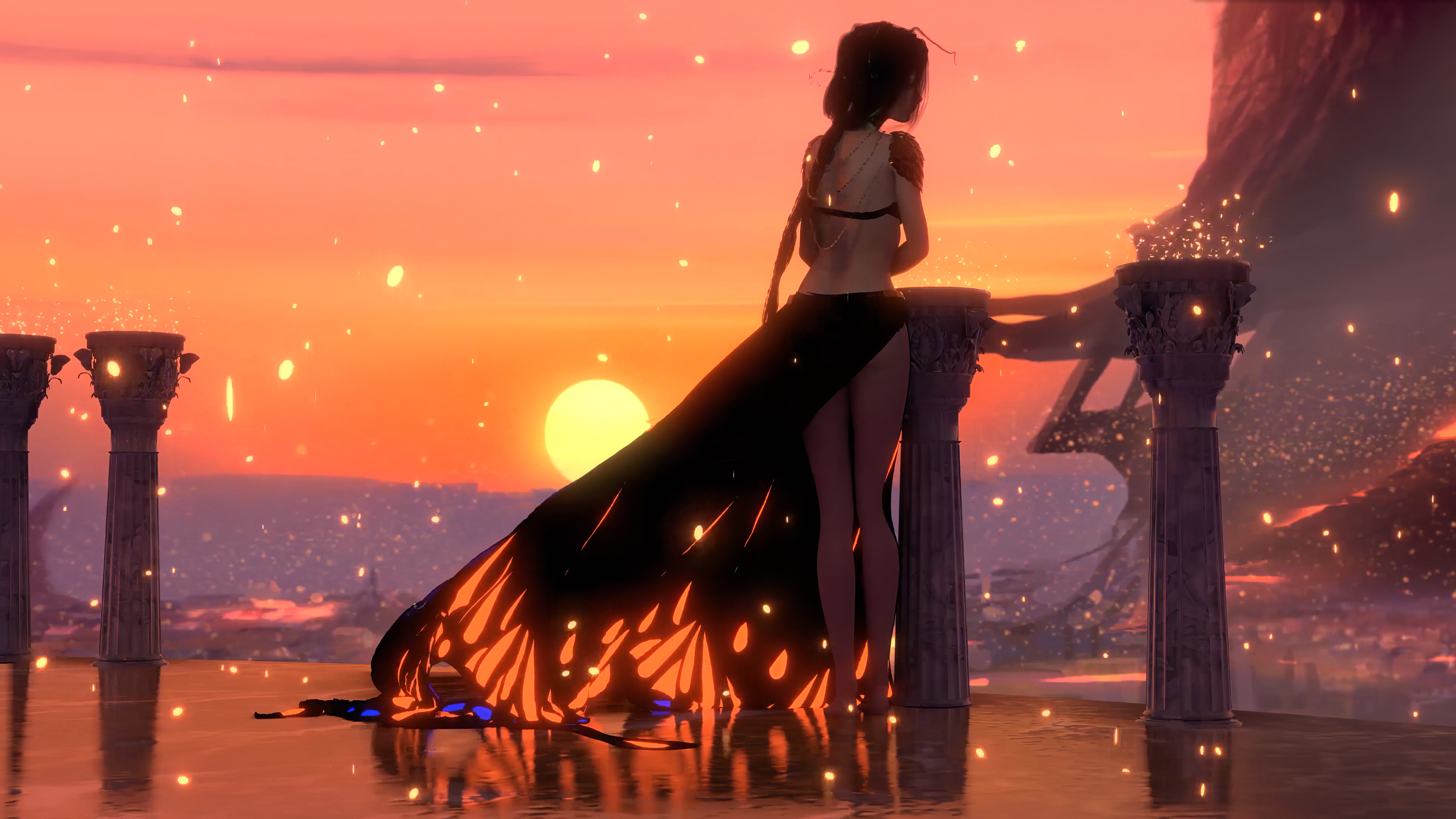 Wlop Anime Girl Sunset 4k, HD Anime, 4k Wallpapers, Images, Backgrounds,  Photos and Pictures