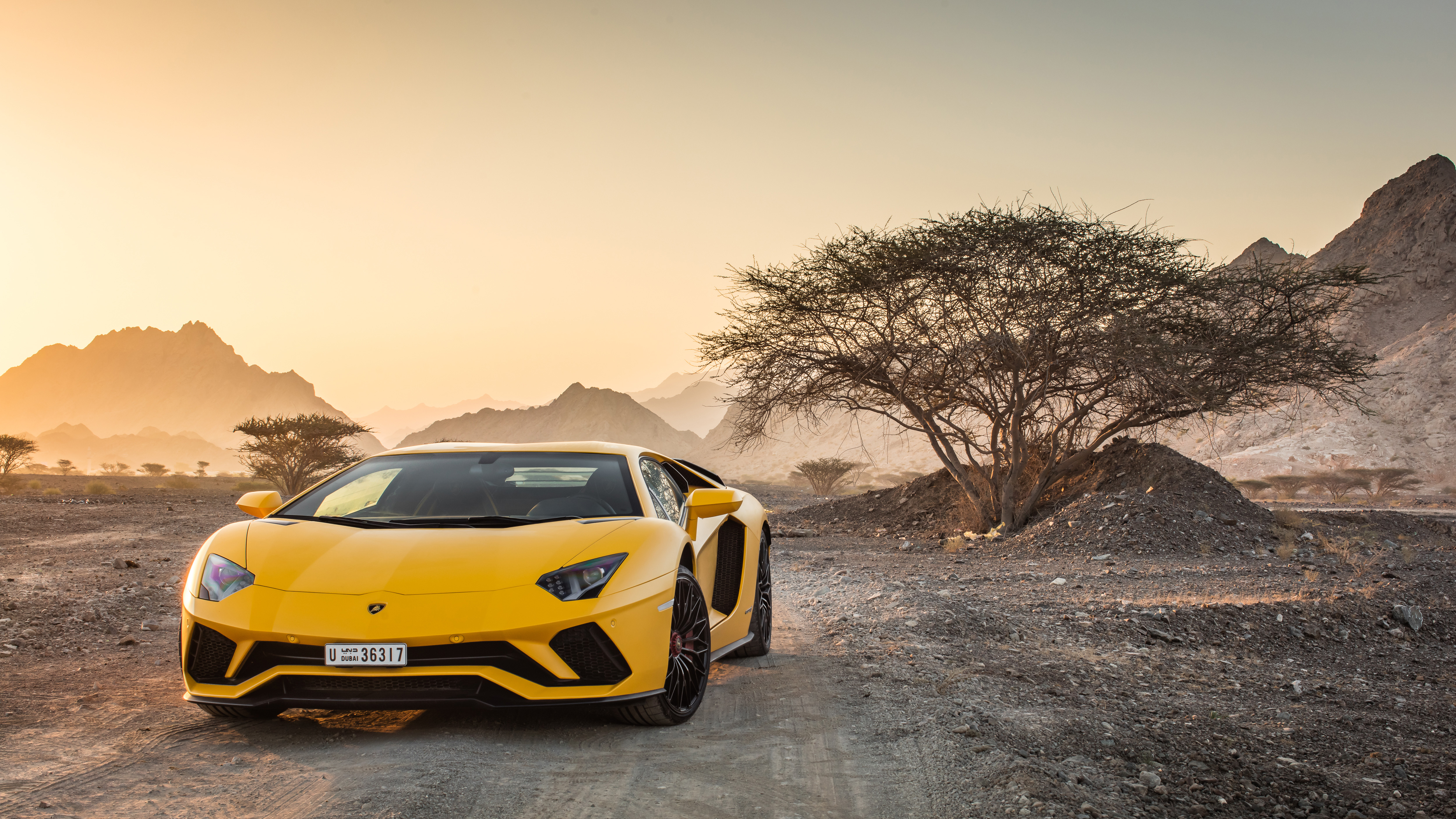 Yellow Lamborghini Aventador Live Wallpaper - WallpaperWaifu