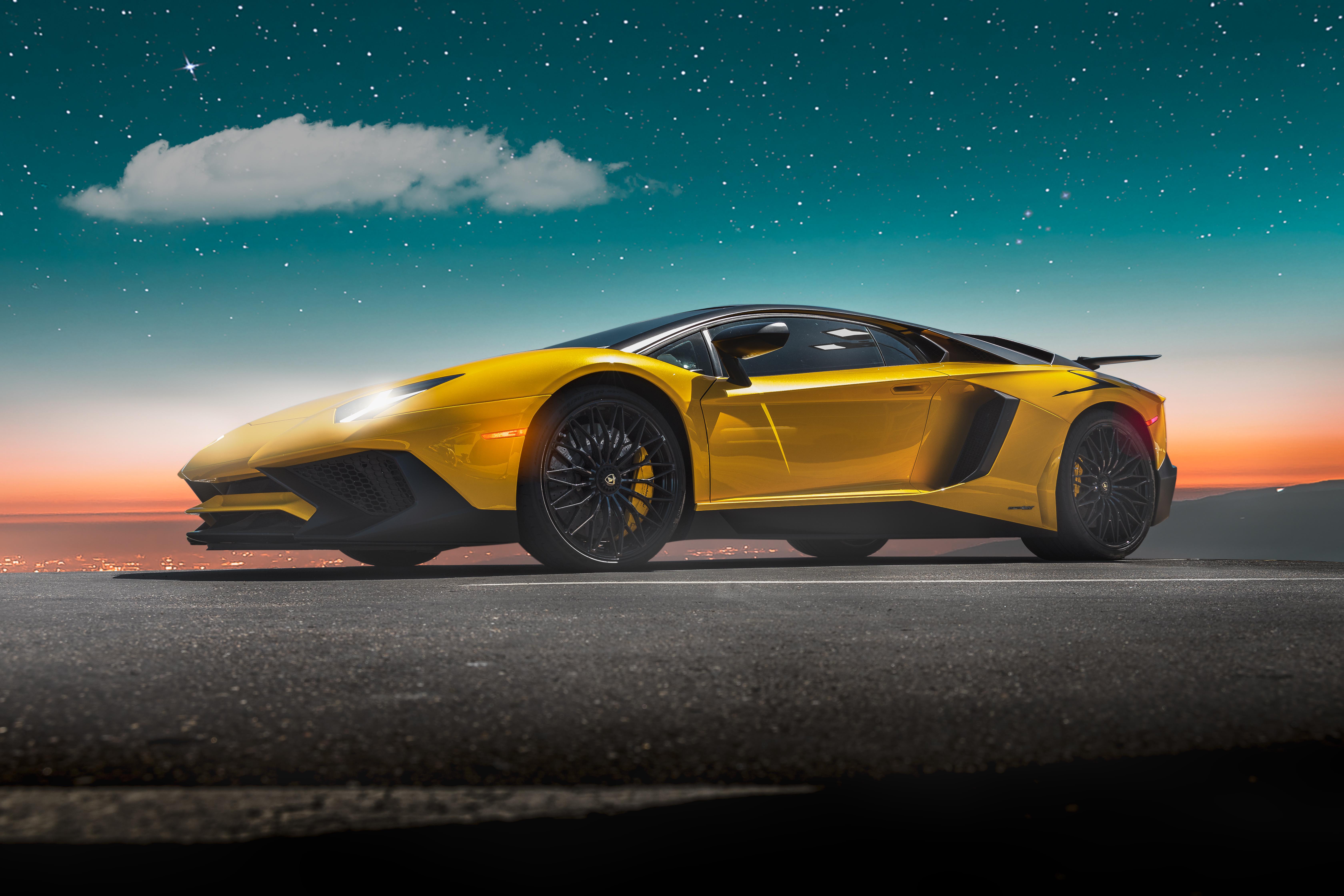 Yellow Lamborghini Aventador Sv 2020 5k, HD Cars, 4k Wallpapers, Images