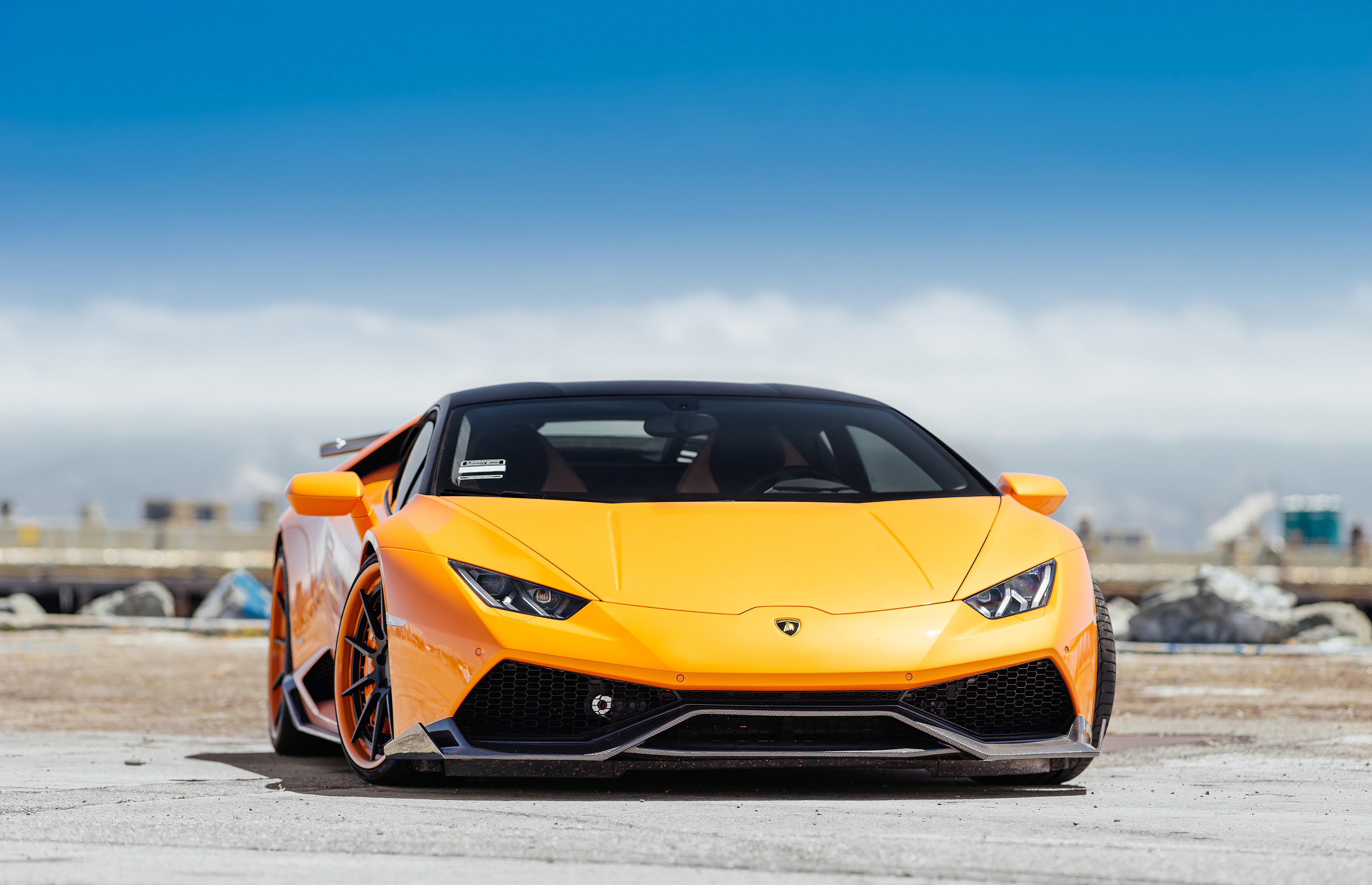 Yellow Lamborghini Huracan Front 4k, HD Cars, 4k Wallpapers, Images