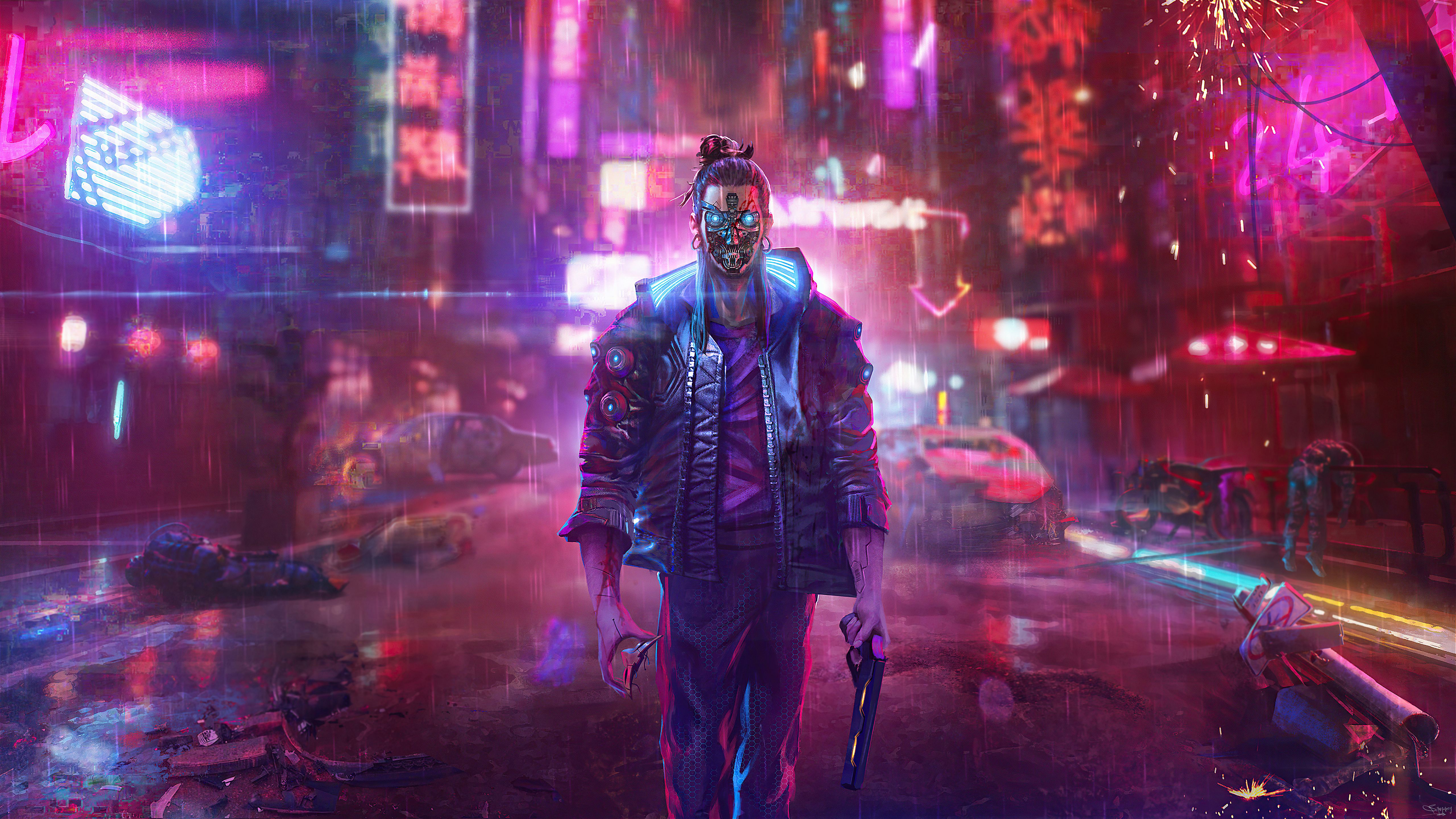 1600x1200 Your Night City Cyberpunk 2077 Illustration 5k 1600x1200  Resolution HD 4k Wallpapers, Images, Backgrounds, Photos and Pictures