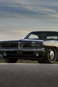 1969 Ringbrothers Dodge Charger Defector Front (640x960) Resolution Wallpaper