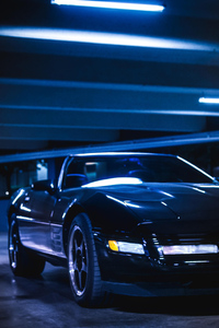 1993 Corvette Parking Lot 5k (320x480) Resolution Wallpaper