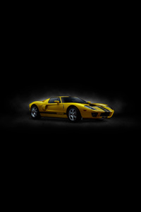 2005 Yellow Ford Gt (320x568) Resolution Wallpaper