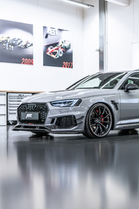 2018 ABT Audi RS 4 R Avant Side View (360x640) Resolution Wallpaper