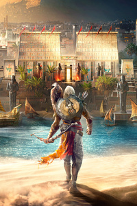 2018 Assassins Creed Odyssey 4k (240x400) Resolution Wallpaper
