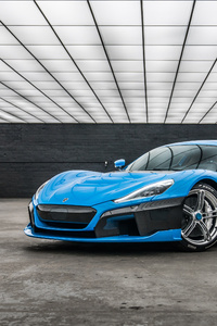 2018 Rimac C Two California Edition Front (640x960) Resolution Wallpaper