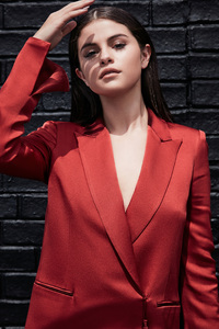 2018 Selena Gomez Olivia Malone (240x400) Resolution Wallpaper