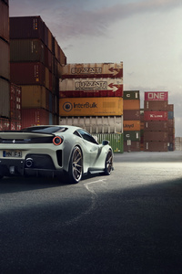 2019 Novitec Ferrari 488 Pista Rear (1080x2160) Resolution Wallpaper