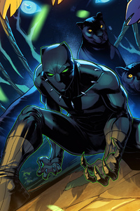 2020 Black Panther Art 4k (1280x2120) Resolution Wallpaper