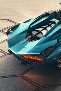 2020 Lamborghini Sian Roadster (640x960) Resolution Wallpaper