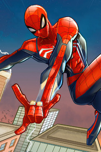 2020 Spider Man Artwork New (320x480) Resolution Wallpaper