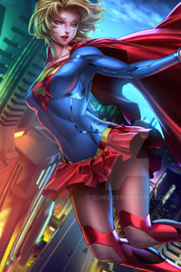2020 Supergirl Digital Art (240x400) Resolution Wallpaper