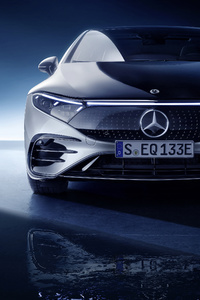 2021 Mercedes Benz EQS 580 4 Matic Amg Line 5k (1440x2560) Resolution Wallpaper