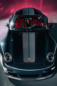 2022 Porsche 911 Guntherwerks Front Top 5k
