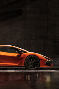 2023 Lamborghini Revuelto Side View 10k (1440x2560) Resolution Wallpaper