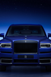 2023 Rolls Royce Cullinan Black Badge Blue Shadow 8k (480x854) Resolution Wallpaper