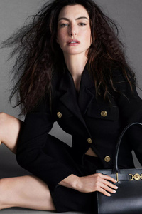 2024 Anne Hathaway Versace Icons (1080x2160) Resolution Wallpaper