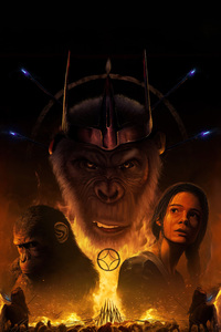 2024 Kingdom Of The Planet Of The Apes Fan Made (240x320) Resolution Wallpaper
